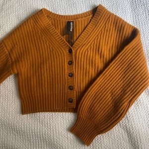 Naadam Wool and Cashmere Cropped Cardigan